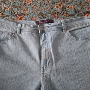 Jeans, Lt Blue, Gloria Vanderbilt, Straight Leg, Sz 14